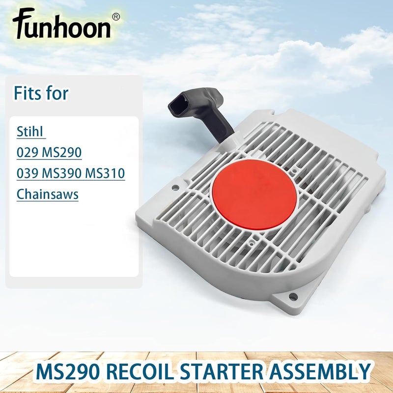 Funhoon 1127 080 2103 Recoil Starter Assembly for Stihl 029 039 MS290 MS310 MS390 Chainsaws - Image 3